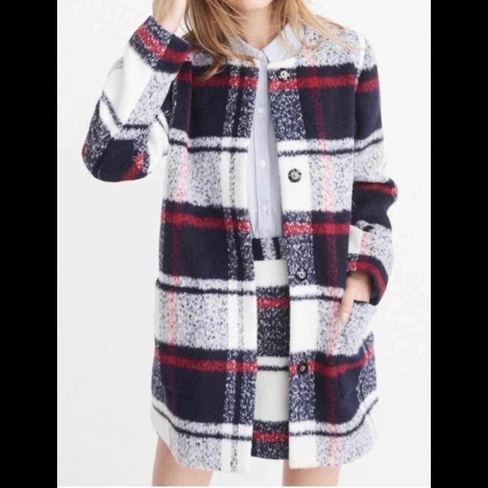 Abercrombie & Fitch Plaid Coat
